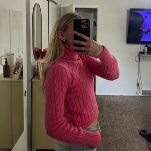 Jessica Simpson Pink Cowl Neck Sweater